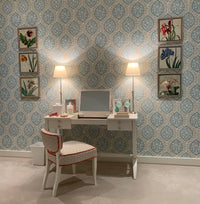 Rise & Fall Lamp Large Silver Daisy