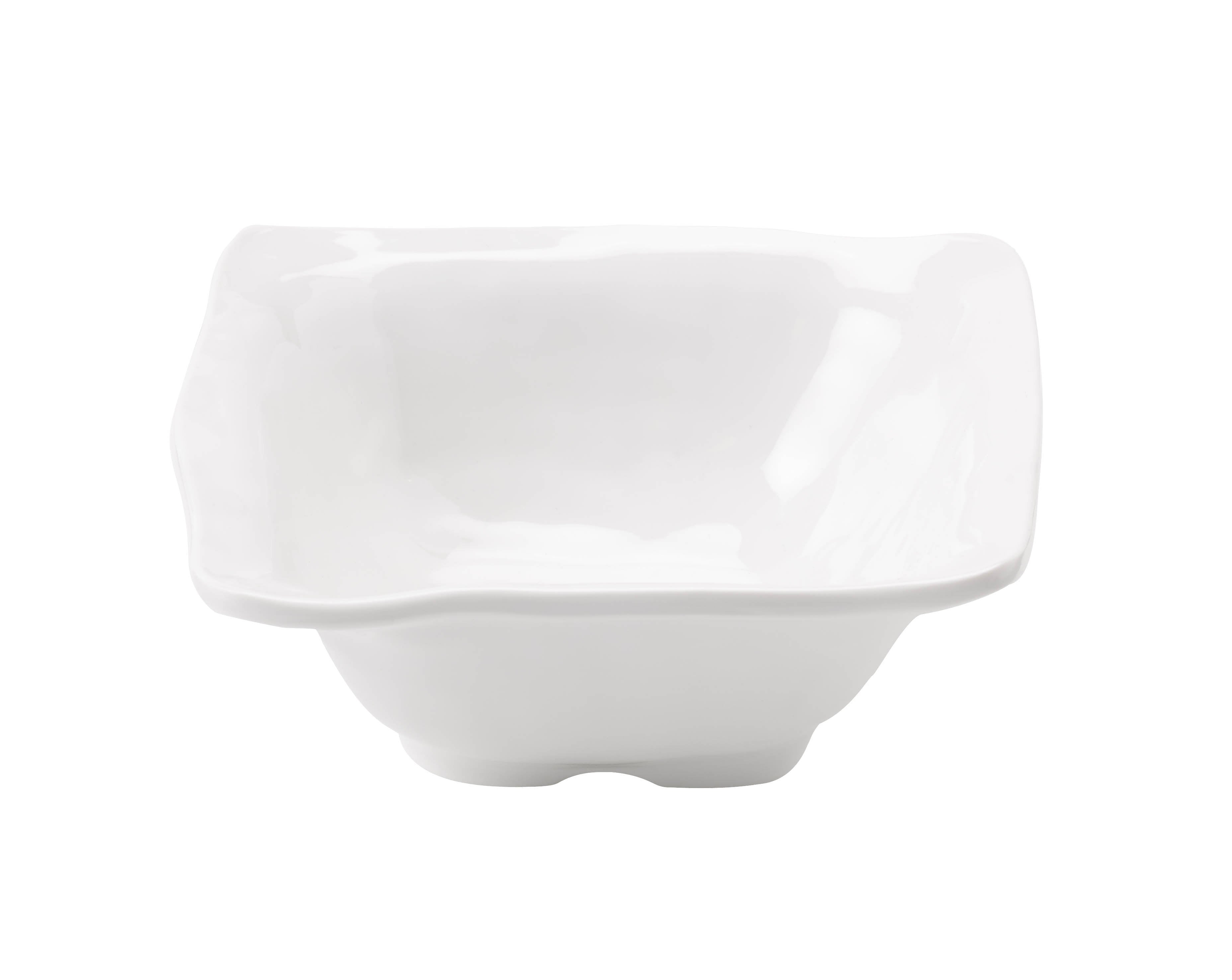 Melamine Ruffle Bowl 5" White