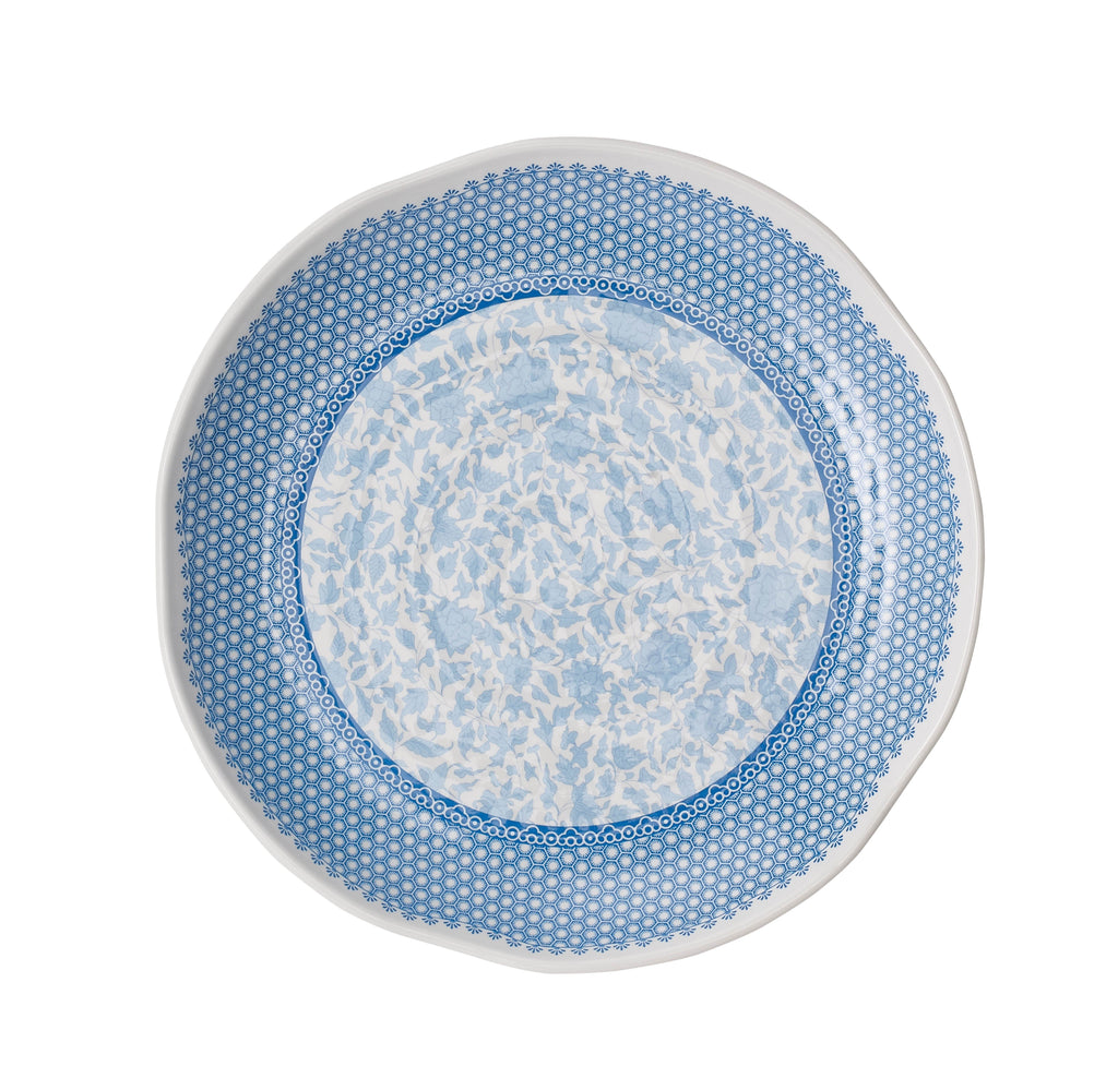 Melamine Heritage Round Plate 11" Blue Nina Campbell