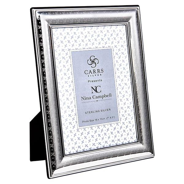 NC Sprig Engraved SS Black Frame 6X4