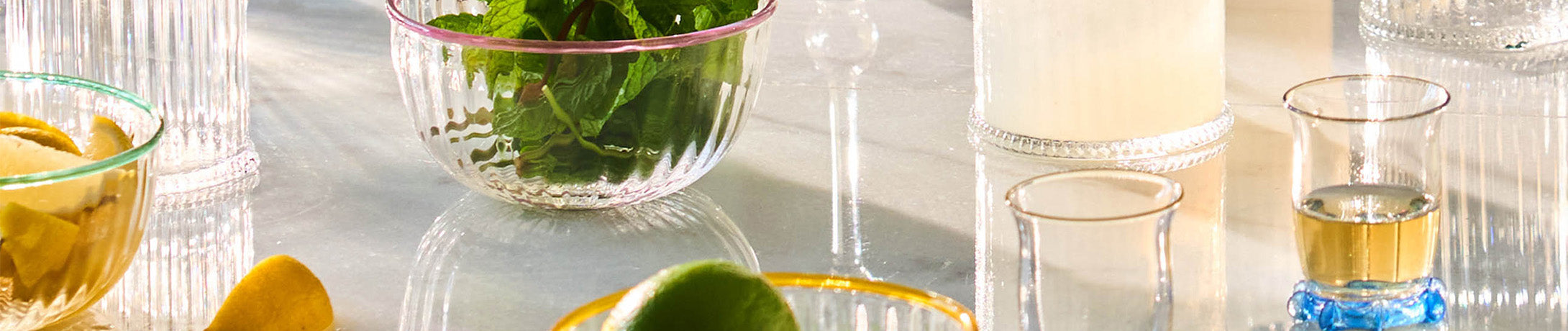 Summer Dining/ Glassware