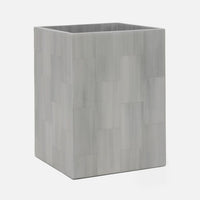 Arles Faux Horn Grey Wastebasket