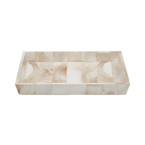 Palermo II Faux Clamstone Large Tray