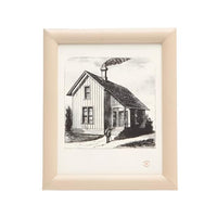 Eton Leather Frame Cream 8x10