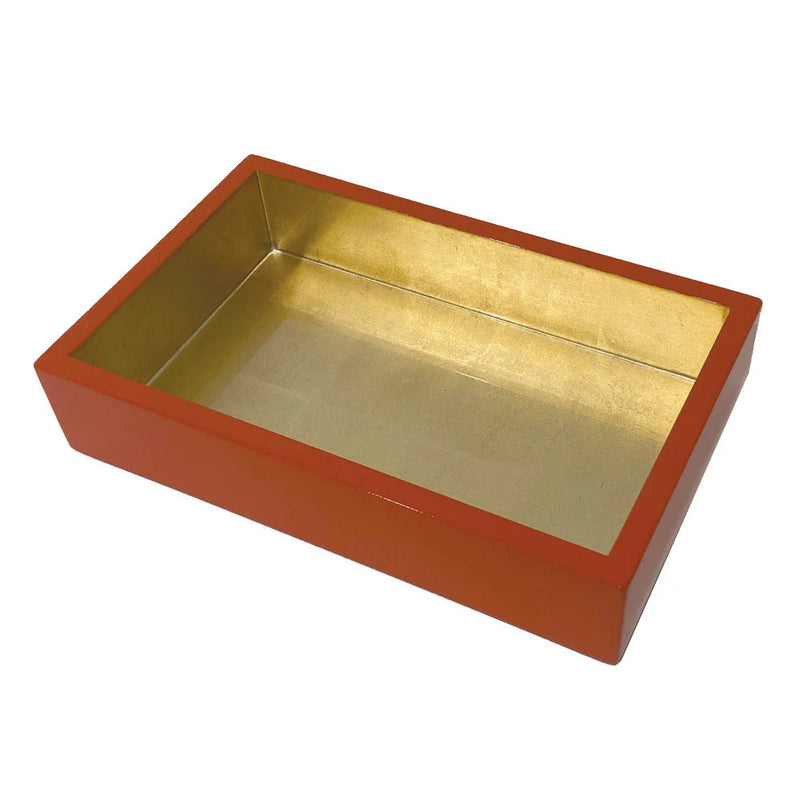 Guest Towel/Napkin Holder Coral/Gold