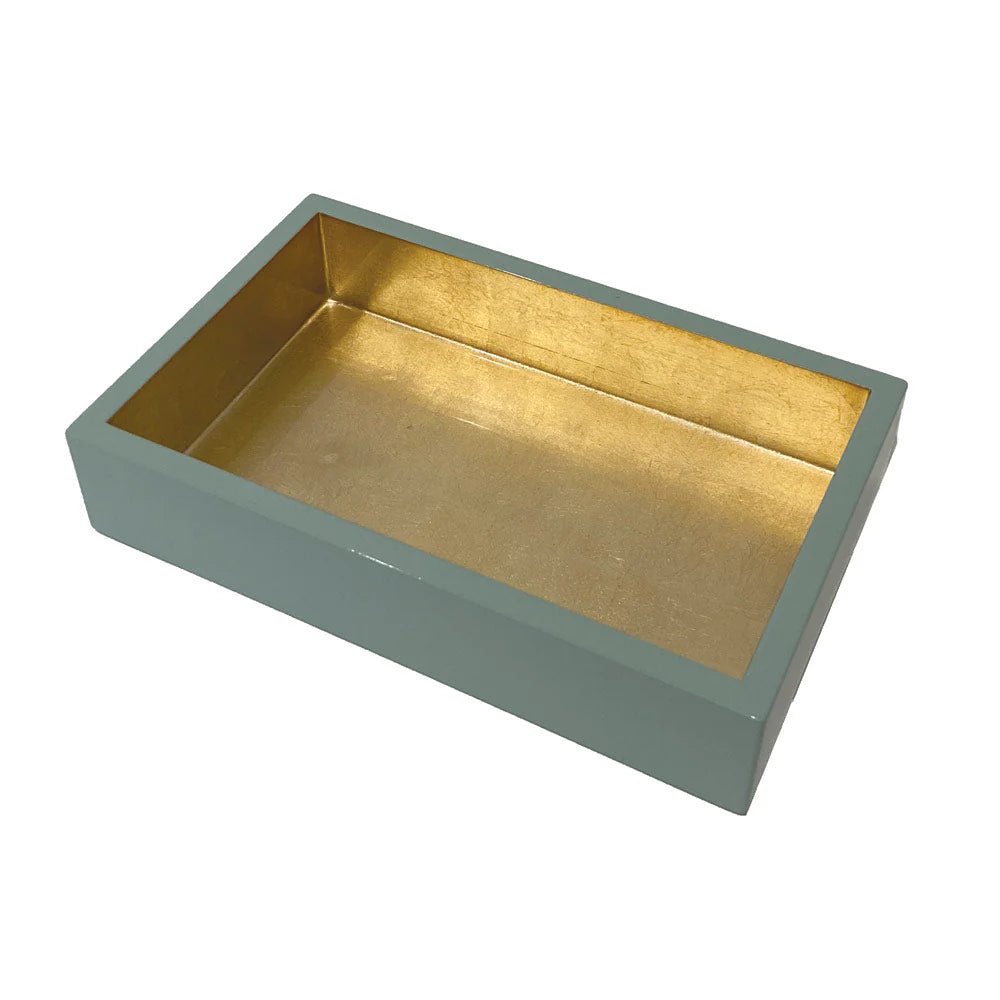 Guest Towel/Napkin Holder Celadon/Gold