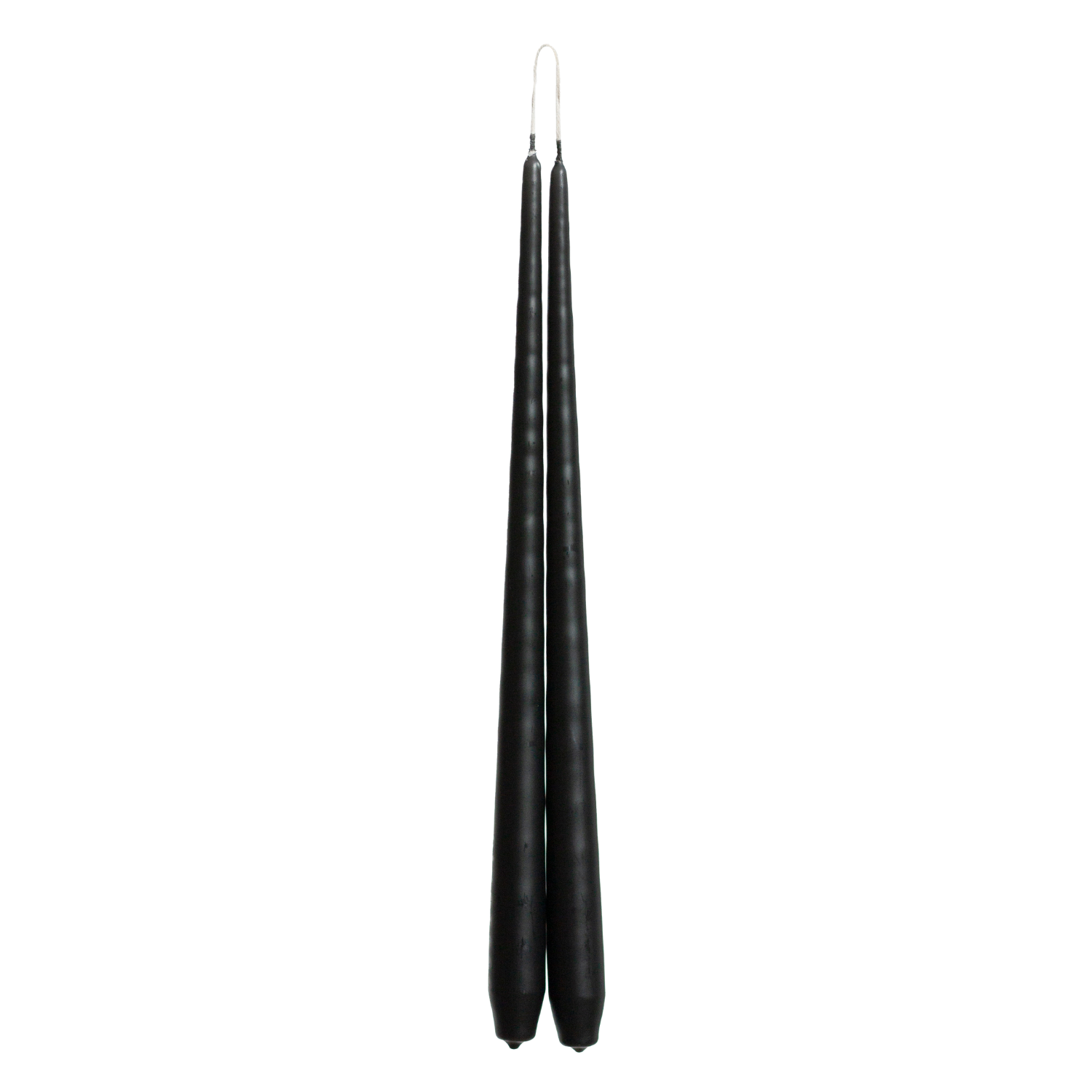 Black Tapered Dinner Candle Hanging Pair