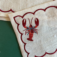 Lobster Cocktail Napkin Set of 4