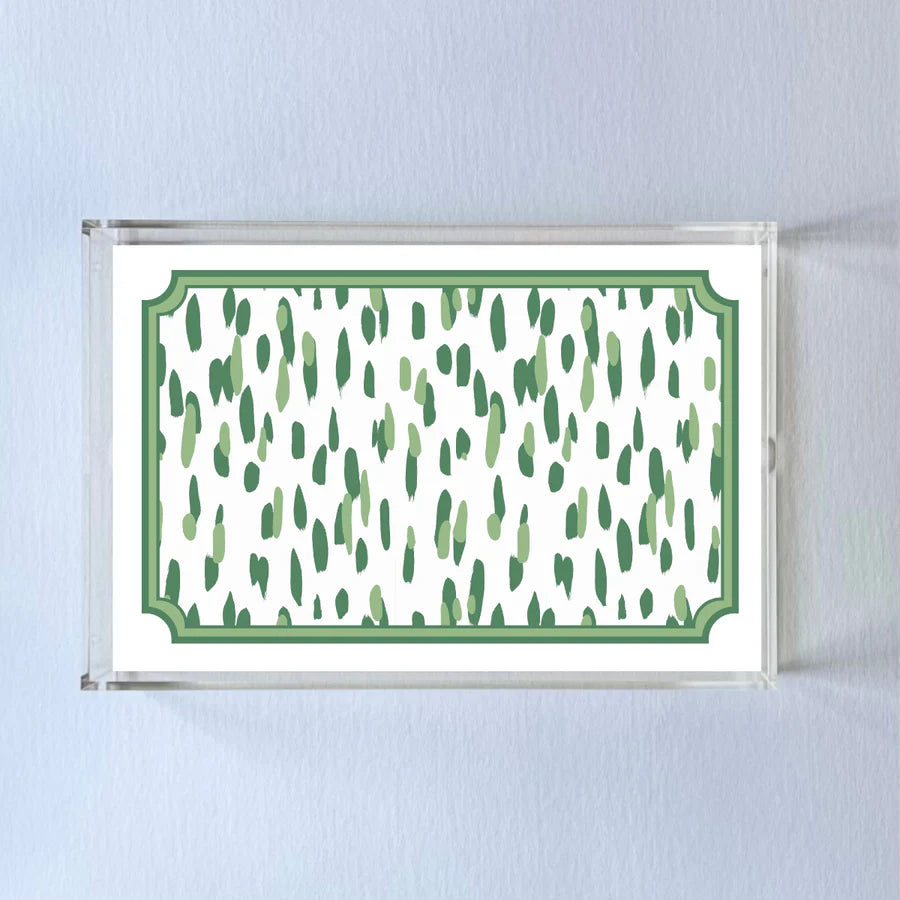 Club House Acrylic Tray Small Green