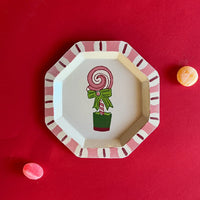 Candy Topiary Enamelled Tray