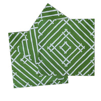 Island House Placemat Square Green