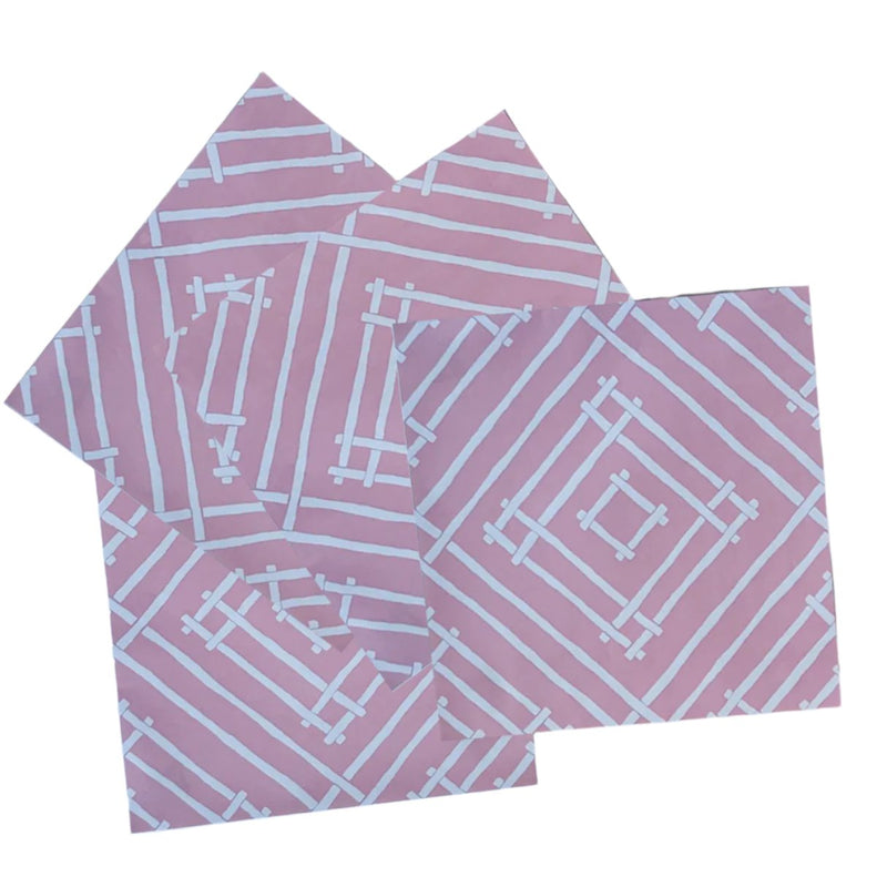 Island House Placemats Square Pink