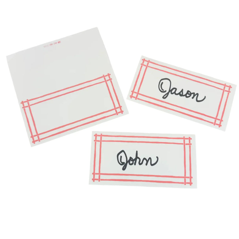 Island House Place Cards Pink