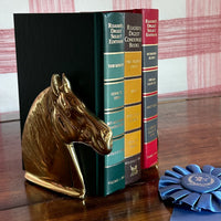 Bookends Brass Horse Heads