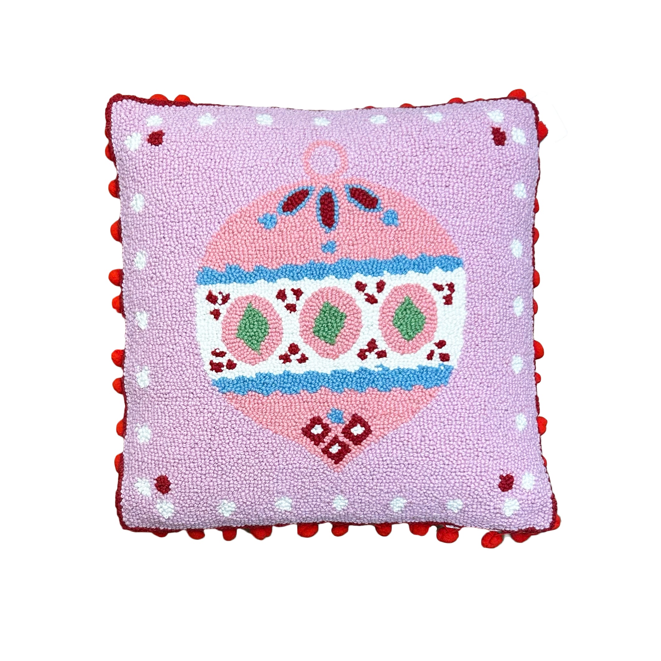 Ornament Cushion Pink/Red