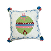 Ornament Cushion White/Green