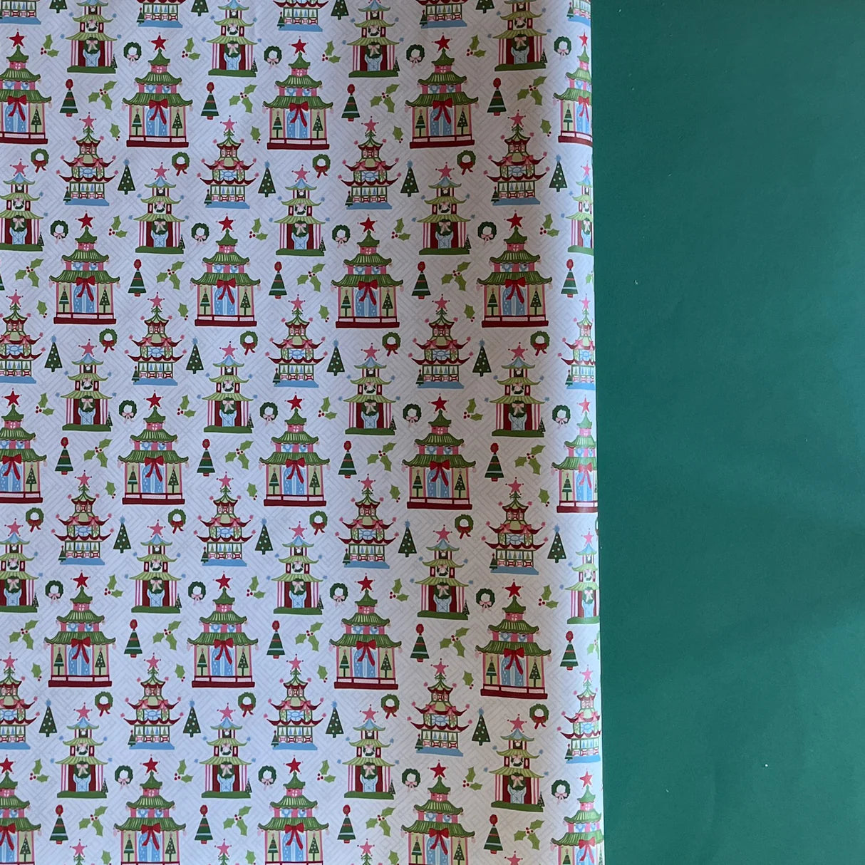 Christmas Pagodas Wrapping Paper