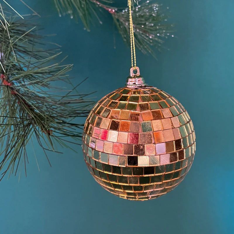 Disco Ball Ornament Gold/Silver