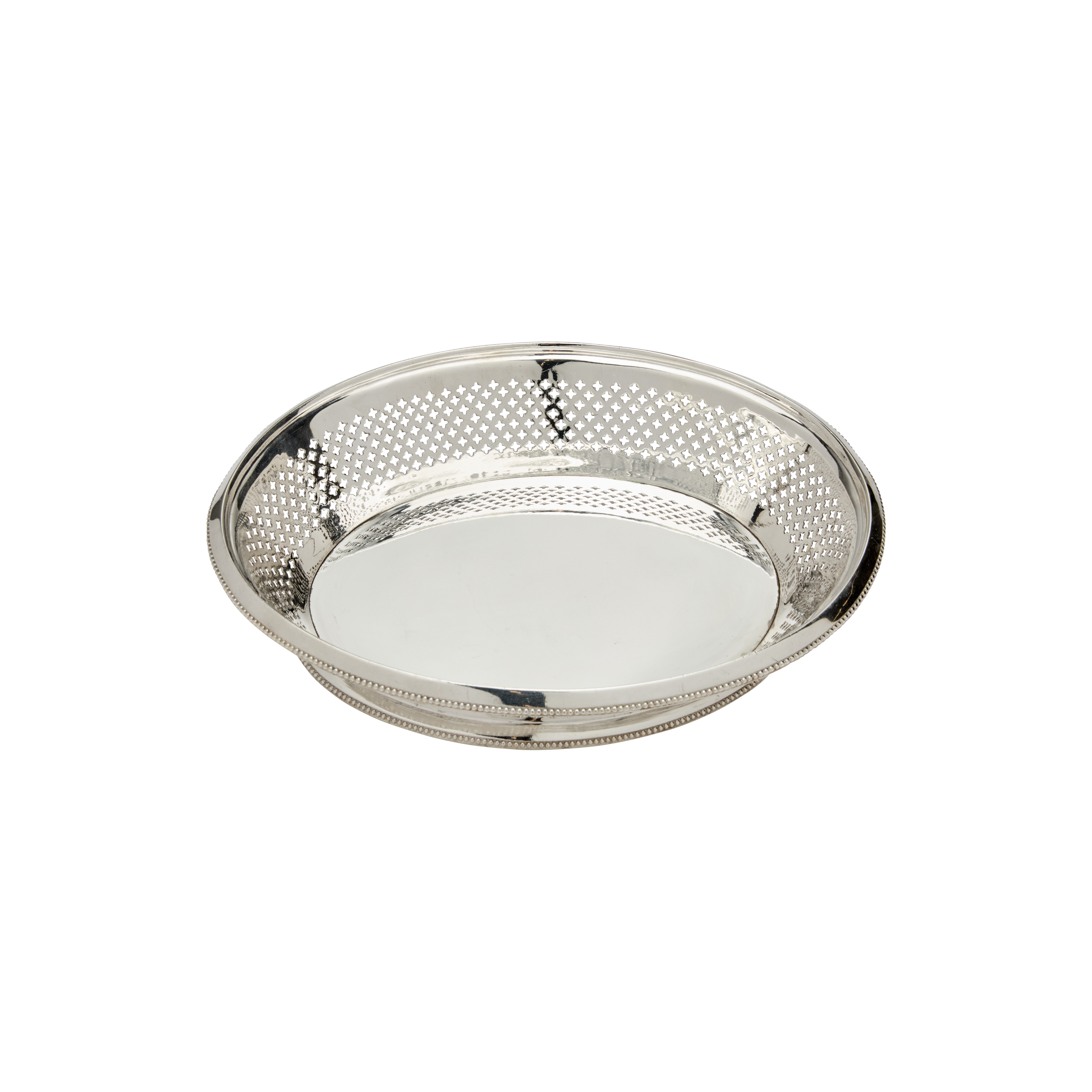 Antique Oval Bread Basket Silver Plated c.1880