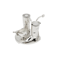Antique Riding Cruet Silver Plated