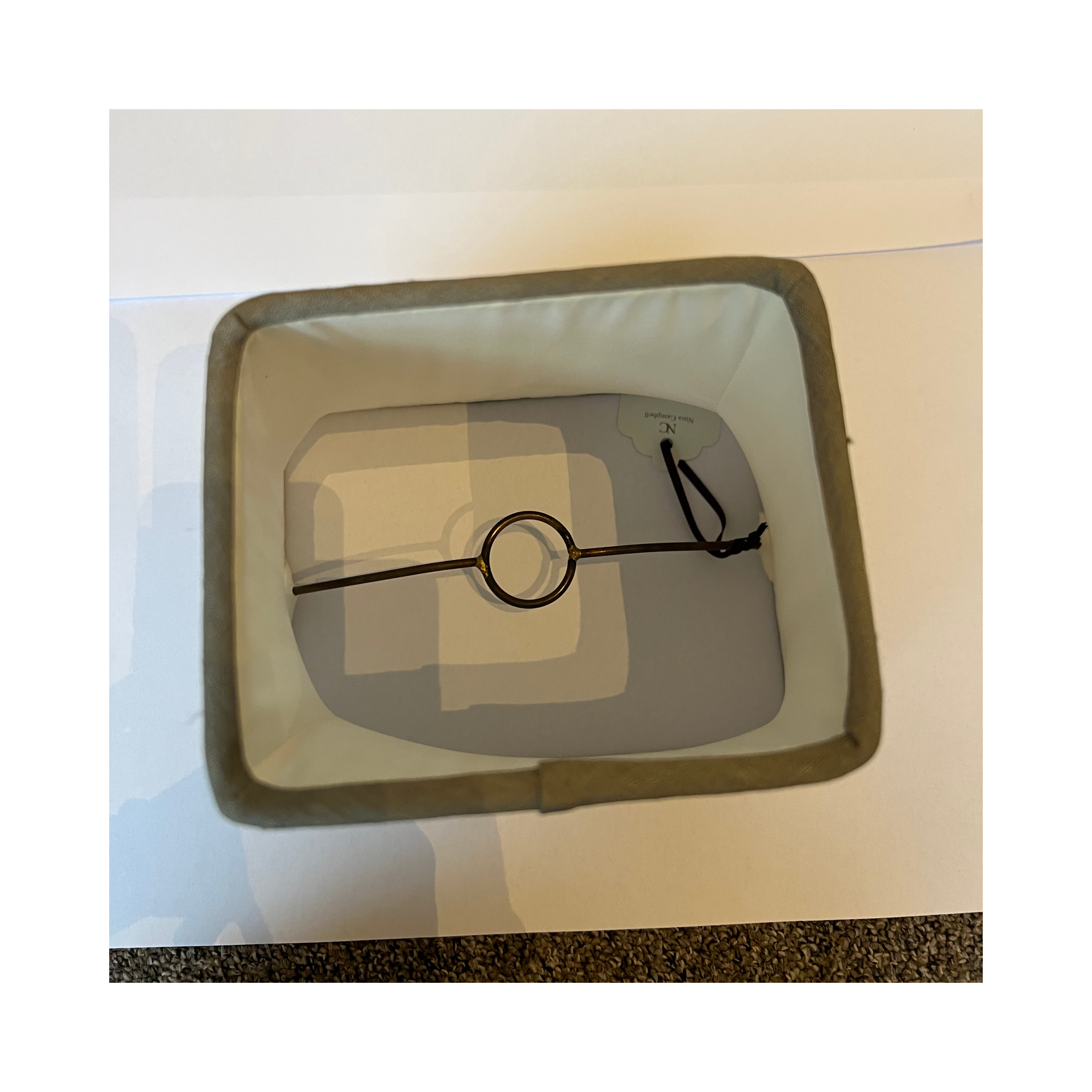 8'' Oblong Shade in Sheer Oyster