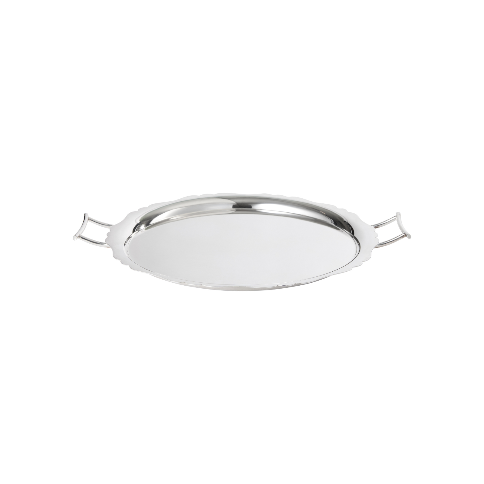 Antique Circular Tray Art Deco Silver Plated c.1930