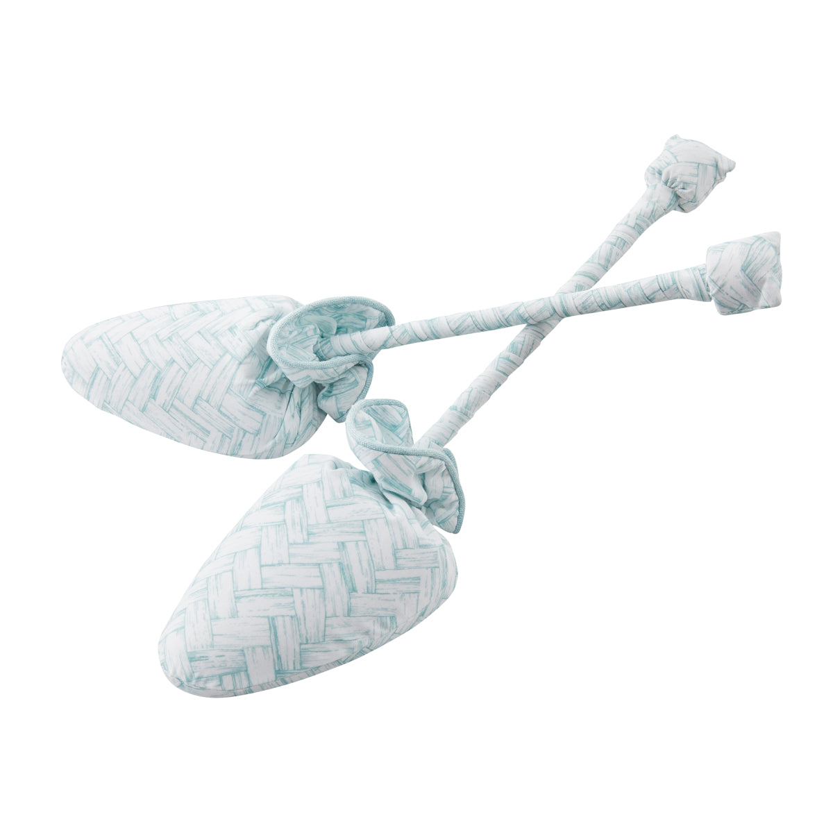 Pair of Shoe Trees Aqua Basketweave