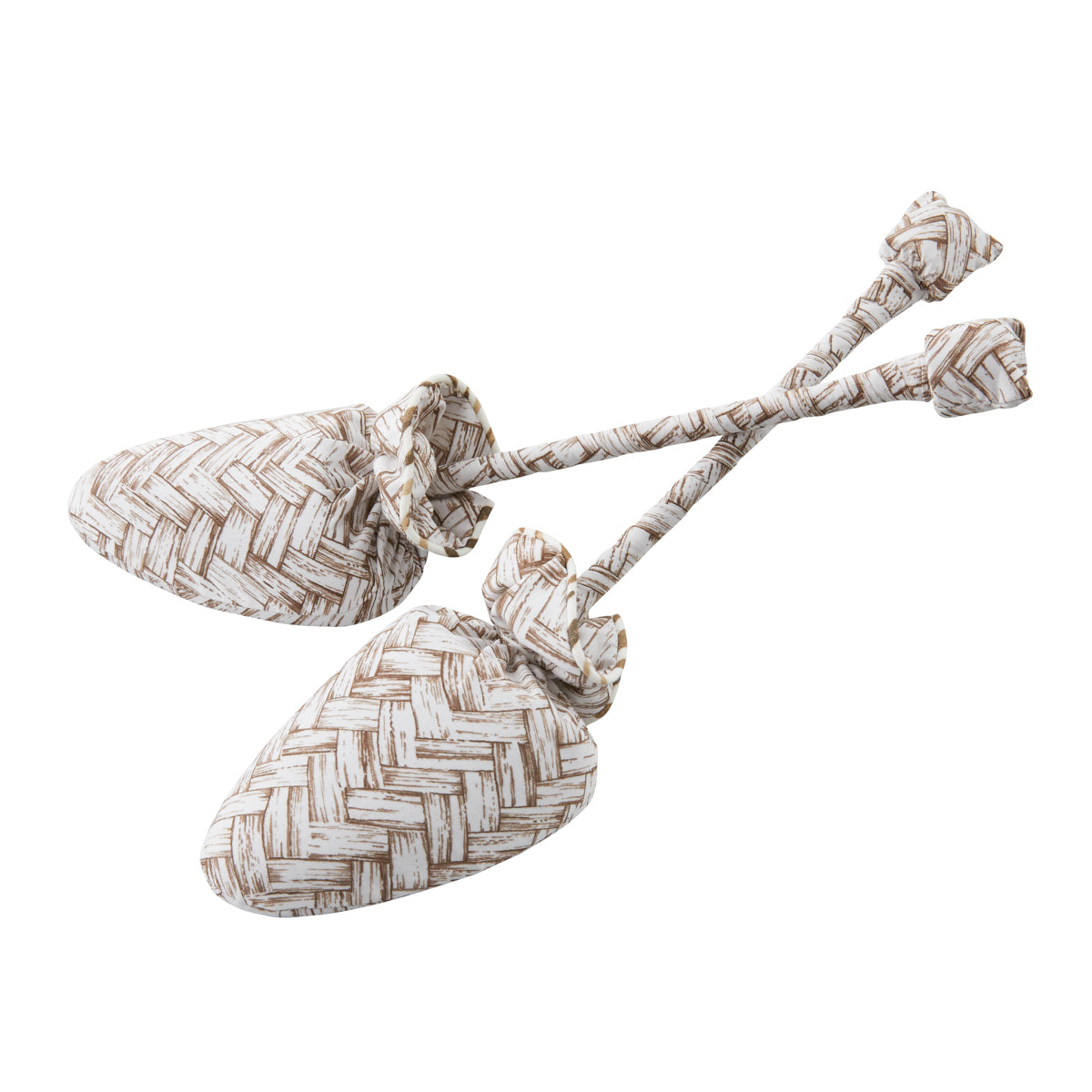 Pair of Shoe Trees Chocolate Basketweave