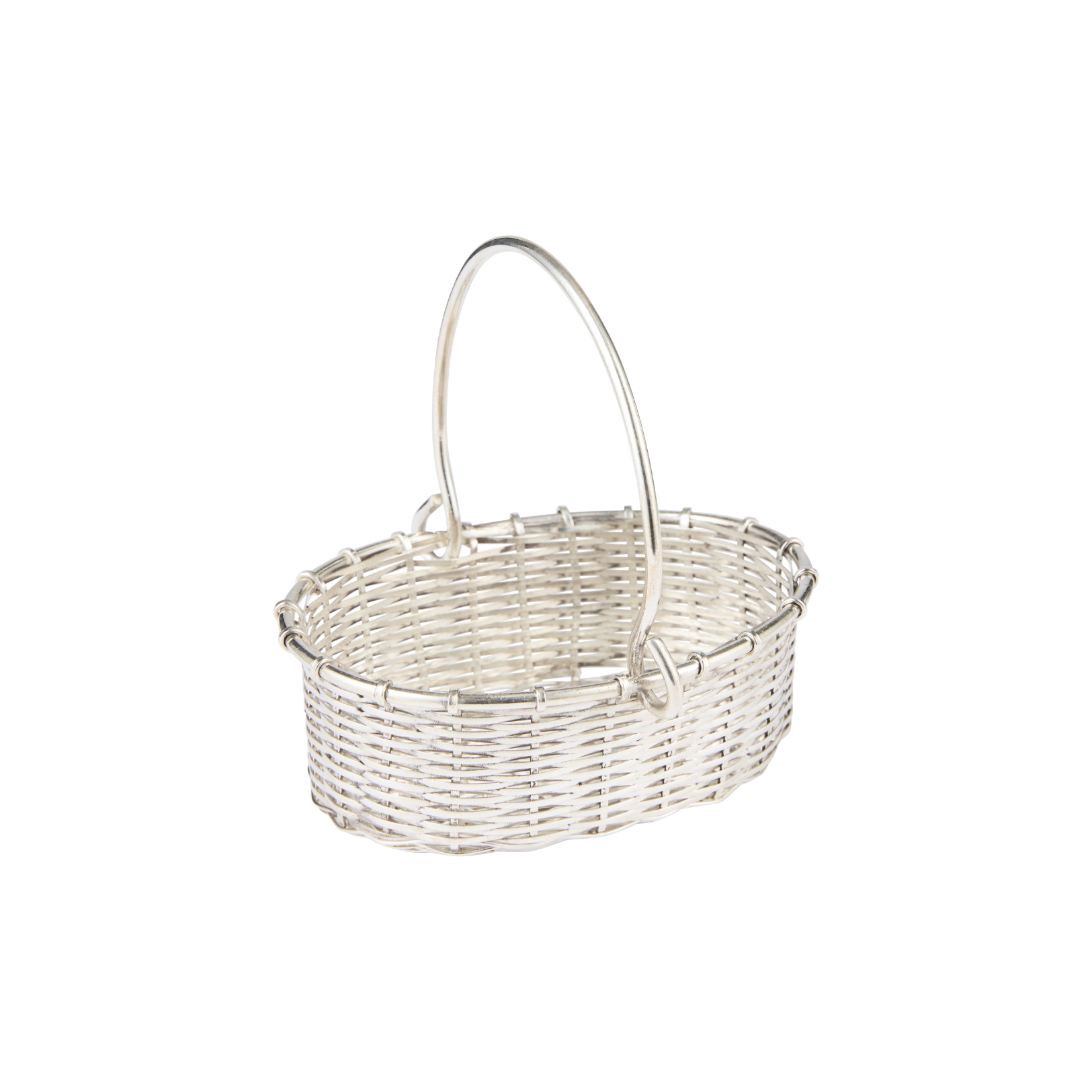 Antique Basket Silver Plated c.1940