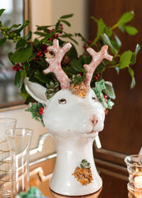 Ceramic Reindeer Head