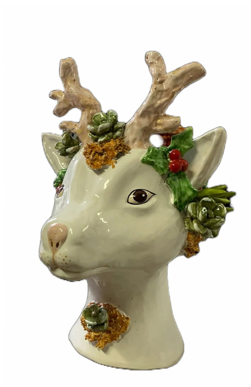 Ceramic Reindeer Head