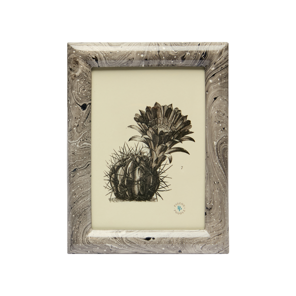 Ashland Frame Grey Swirl 4x6 | Nina Campbell