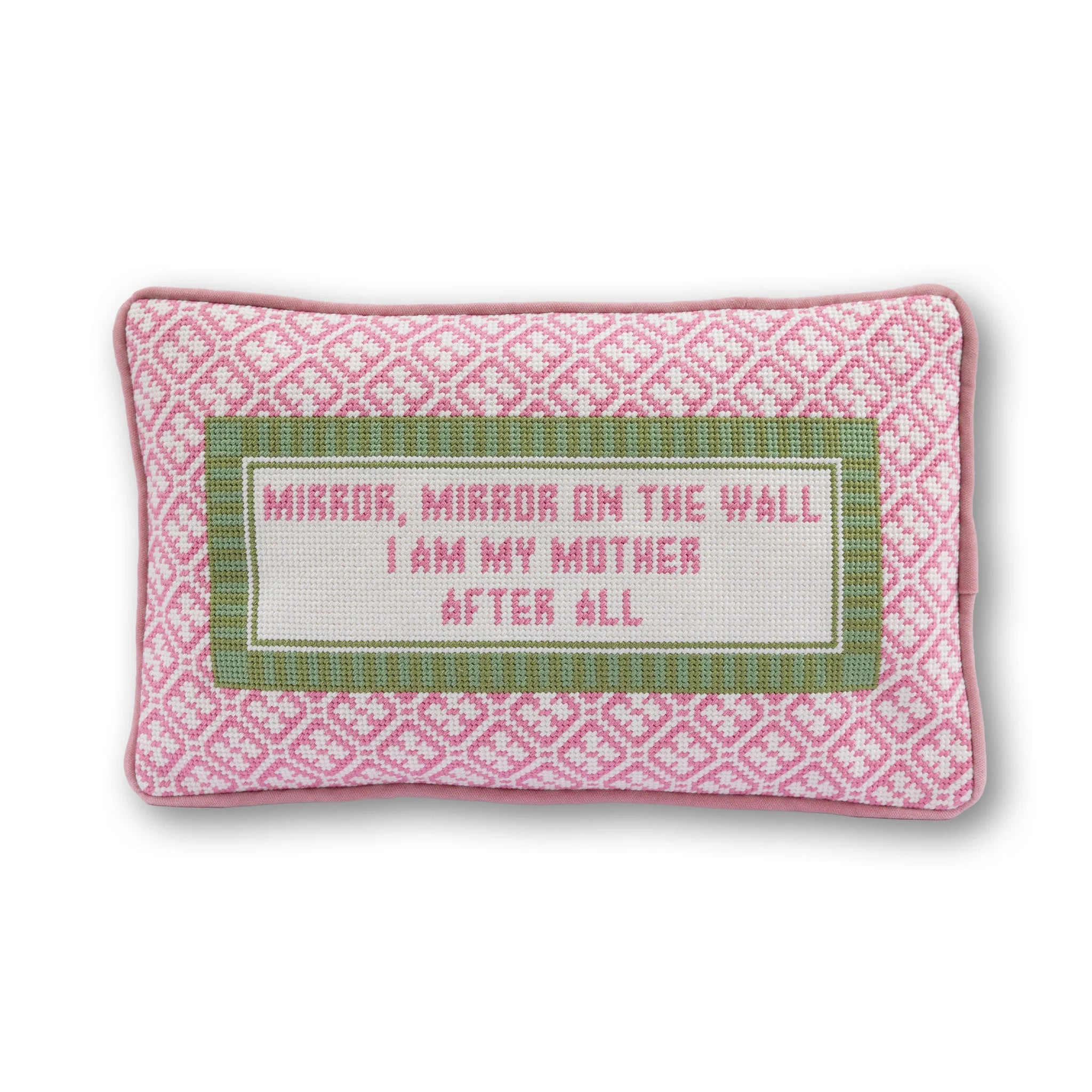 Mirror Mirror Needlepoint Cushion