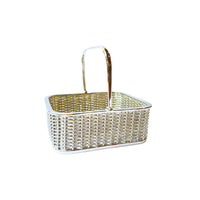 Antique Late Victorian Silver Plated Basket c.1900 With Rounded Corners