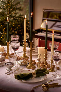 Black Tapered Dinner Candle Hanging Pair