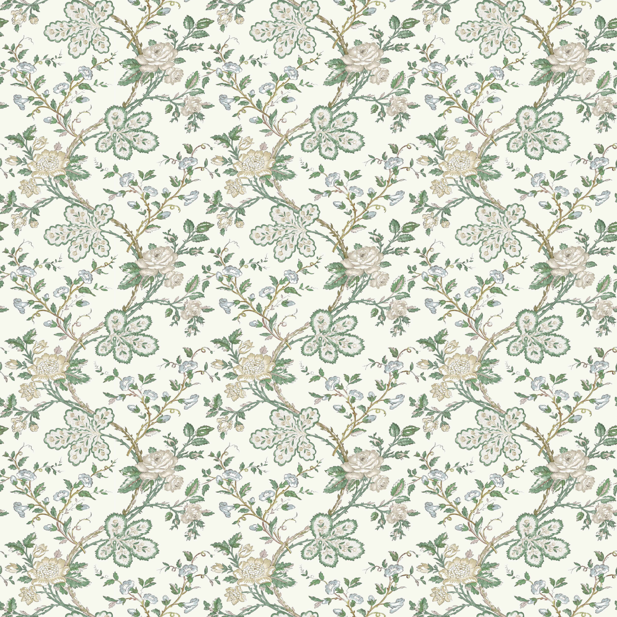 Dauphine Genevieve Green/Blue/Ivory NCF4621-04