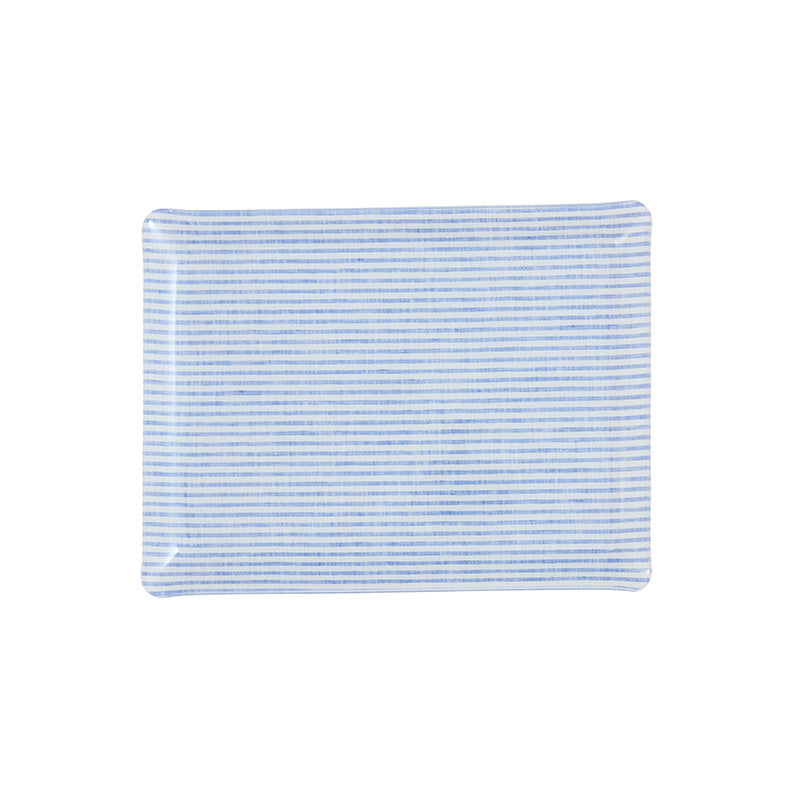 Nina Campbell Fabric Tray Medium - Stripe Blue and White