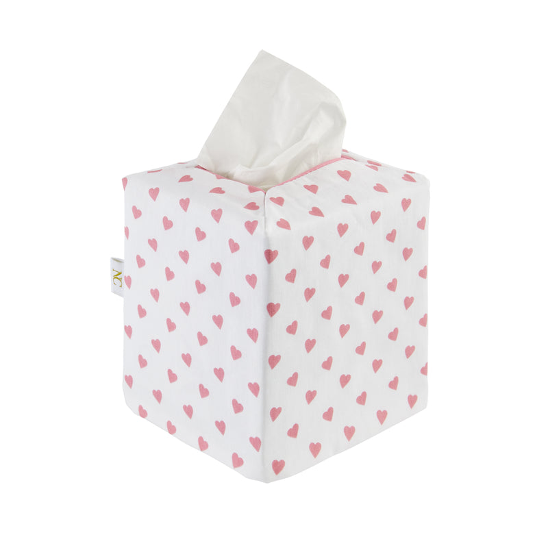 Tissue Box Cover Pink Heart