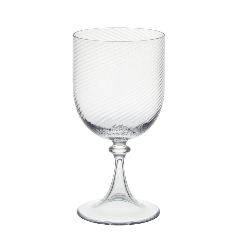 Murano Red Wine Glass - Clear