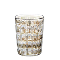 Nina Campbell Small Tumbler - Bone/White Ripples