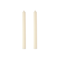 Dinner Candle Ivory Set of 2