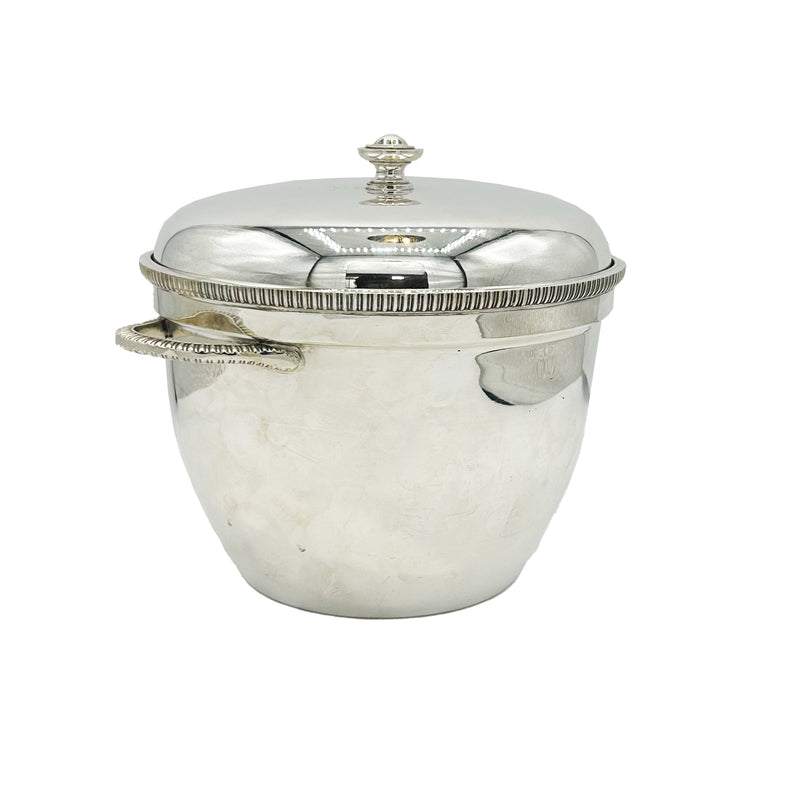 Antique Silver Plated Ice Bucket + Cover c.1970