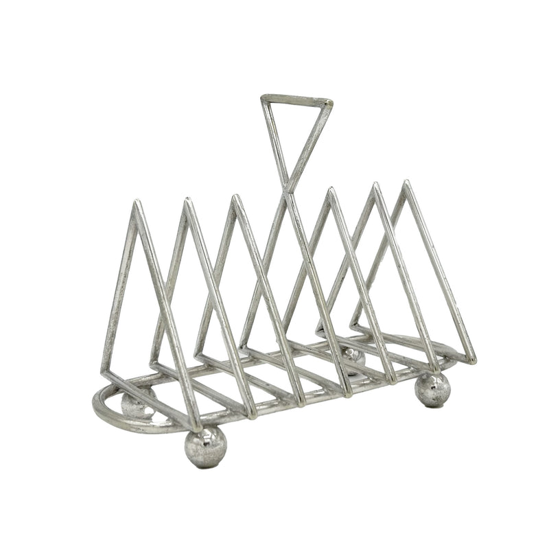 Antique Silver-plated Triangular Toast Rack c.1910