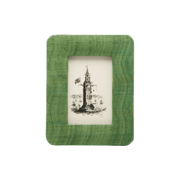 Halle Silken Abaca Frame Dark Green 4x6