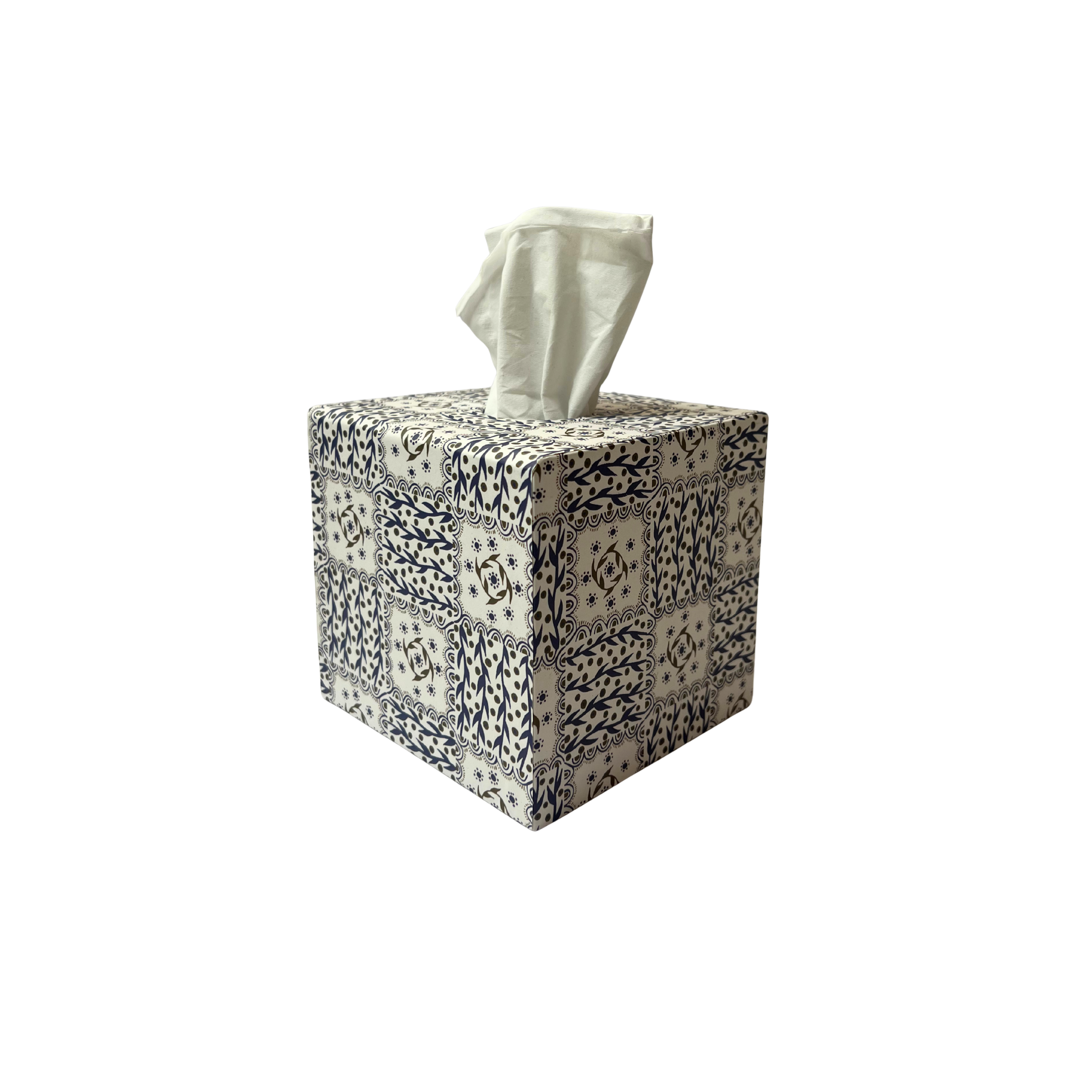 Tissue Box Jester Blue