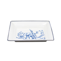 Nina Campbell Elephant Serengeti Rectangular Trinket Tray on a white background