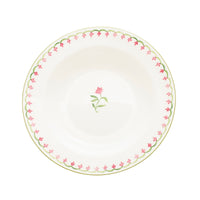 Nina Campbell Marguerite Side Plate Pink on White Background