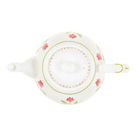 Nina Campbell Marguerite Pink Teapot On white background 