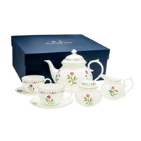 Nina Campbell Tea Set for Two on White Background with Box 