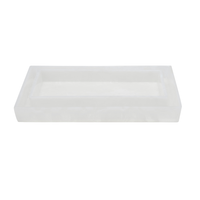 Abiko Nested Trays Set of 2 Pearl White